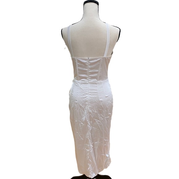 Deep V Cami Strap Corset Midi Dress - Picture 3 of 4